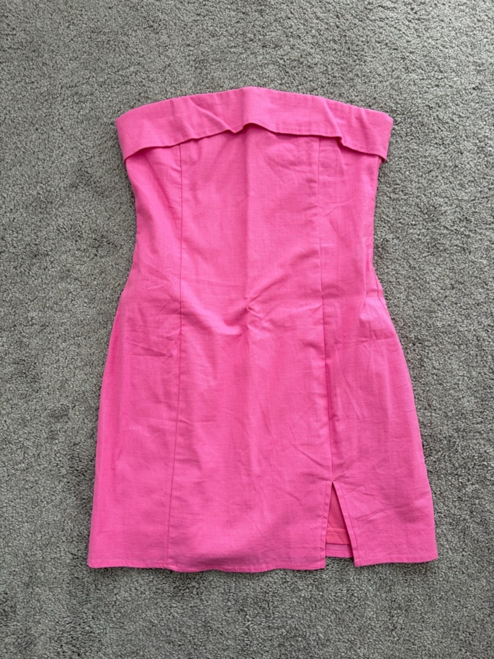 Strapless Pink Mini Dress